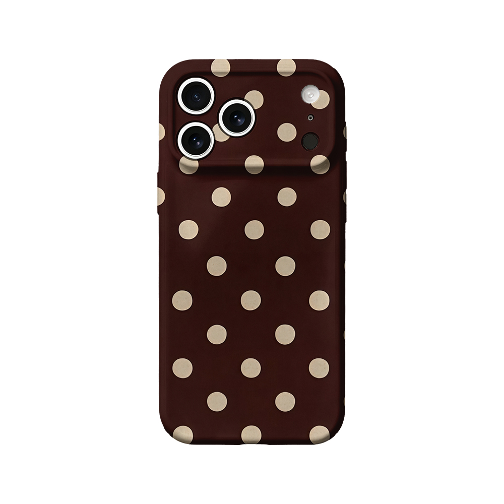 Phone Cases Vintage - ヴィンテージポルカドットプリントのiPhoneケース（iPhone 17、16、15、14、13、12、11 Pro Max、Air 16e、7、8 Plus、XS