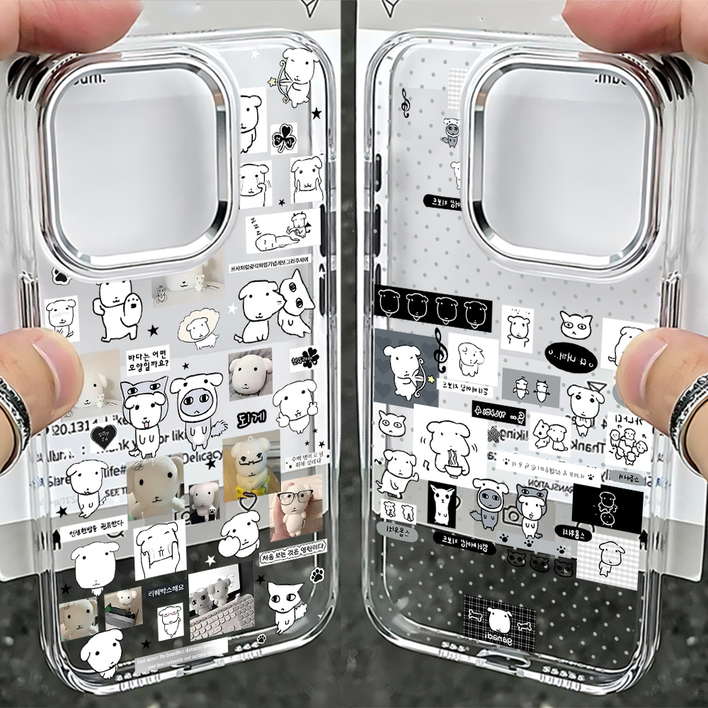 Phone Cases Arc - 可愛い子犬グリッター付きスマホケース iPhone 17e 17 16e 16