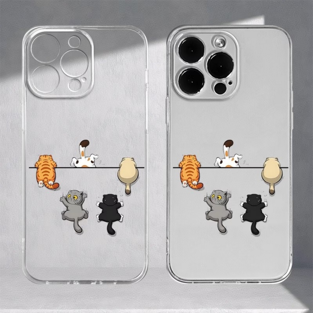 Phone Cases Cute Iphone 13 - 5匹のかわいい猫柄のスマホケース iPhone 11 12 13 14