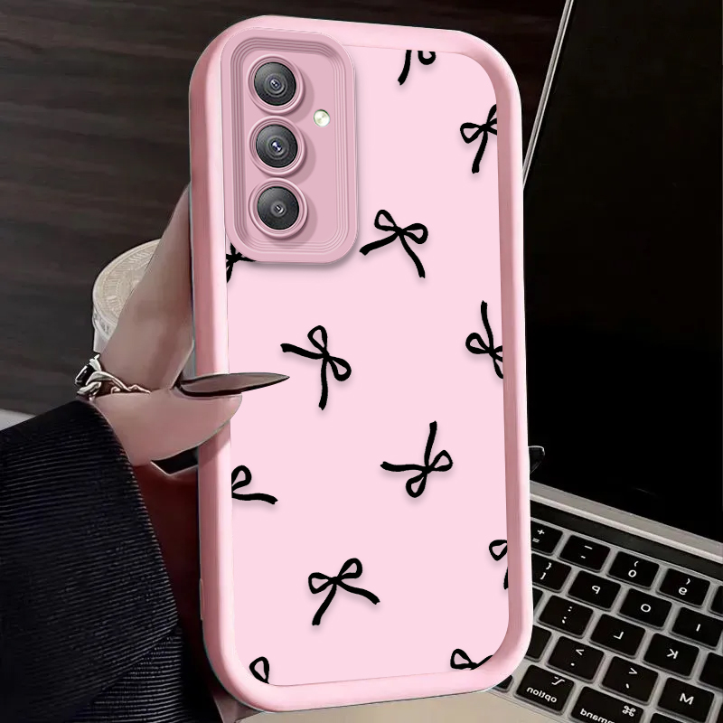 ブラックラブハートボウノットケース Samsung Gala - Phone Cases For Samsung A14 のレビューと価格