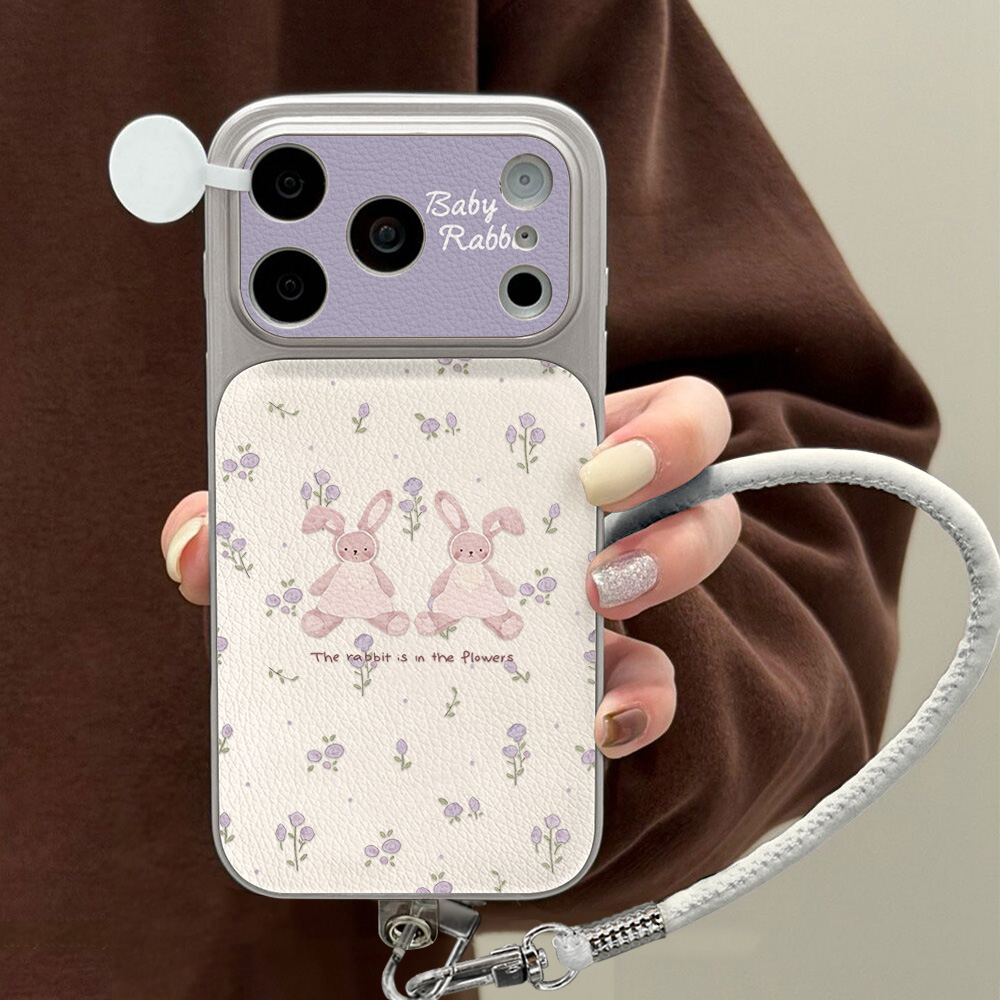 かわいいウサギ柄PUレザー製iPhoneケース（iPhone - Phone Cases Cute Iphone 13 のレビューと価格