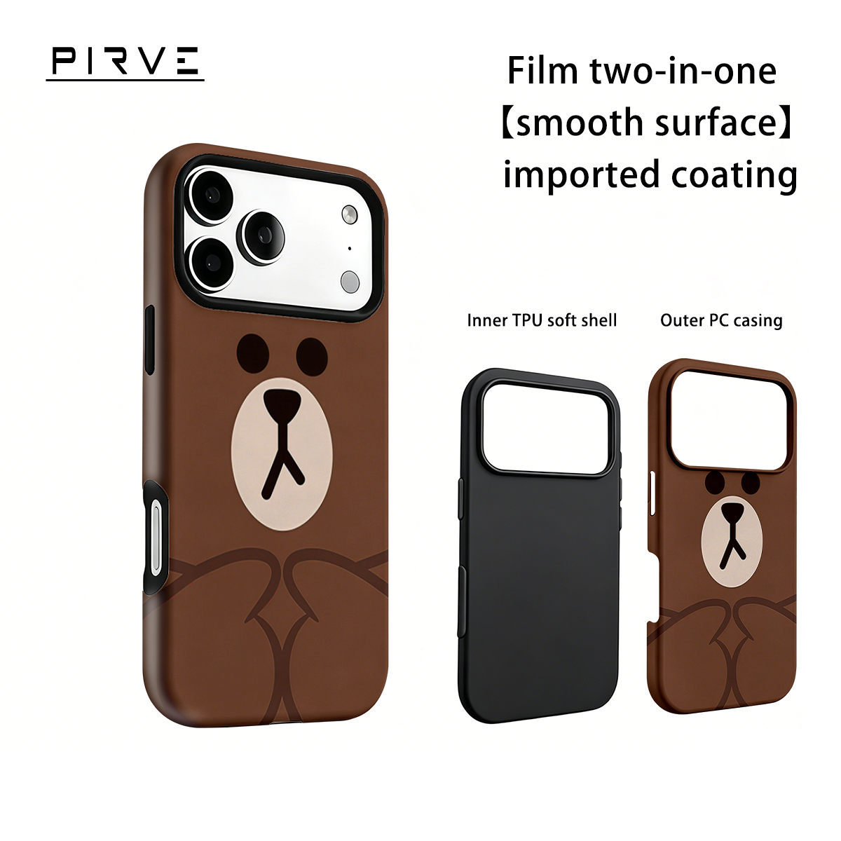 韓国映画柄iPhoneケース iPhone 18 17 16 - Phone Cases Brown のレビューと価格