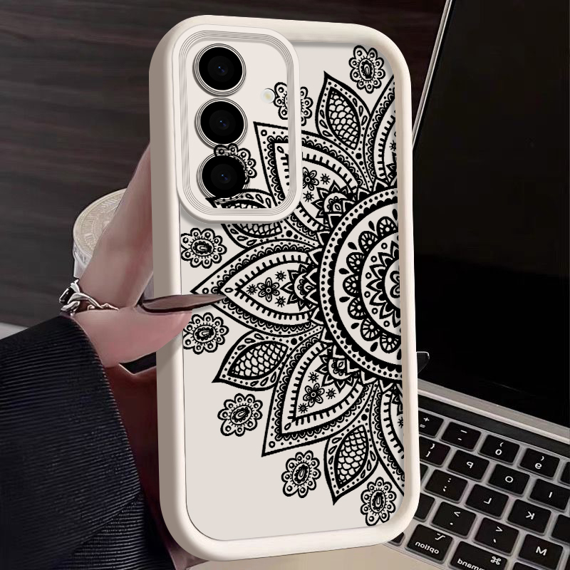 レトロな花柄トーテムパターンケース Samsung Gala - Phone Cases For Samsung A14 のレビューと価格