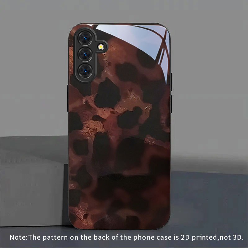 茶色と黒の斑点模様が施された、Samsung Galaxy  - Phone Cases Brown のレビューと価格
