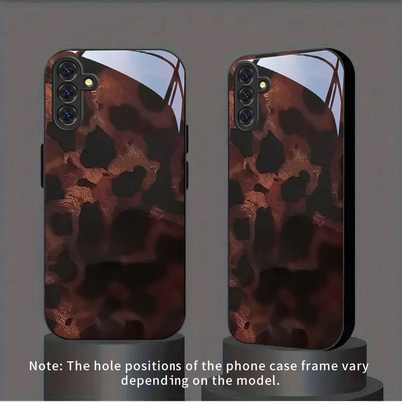 茶色と黒の斑点模様が施された、Samsung Galaxy  - Phone Cases Brown のレビューと価格
