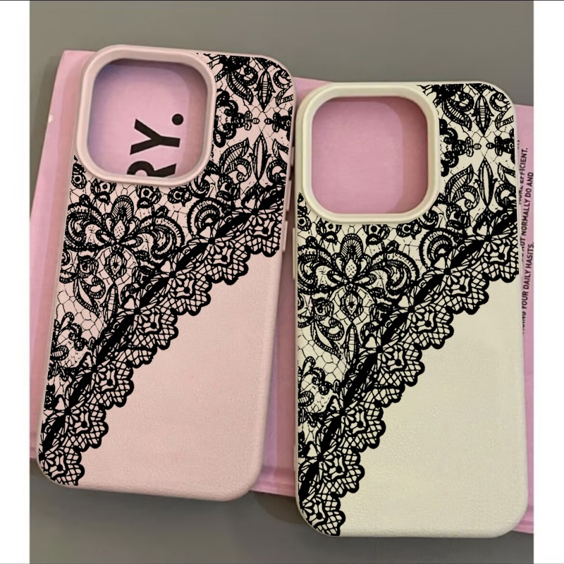 ブラックレースライチ柄スマホケース Motorola MOT - Phone Cases Motorola Edge 2025 のレビューと価格