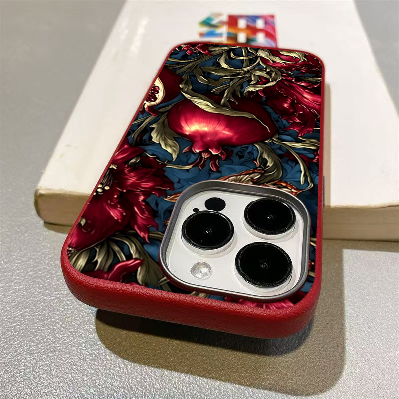 ヴィンテージ ザクロ柄 TPU アート スマホケース iPh - Phone Cases Vintage のレビューと価格