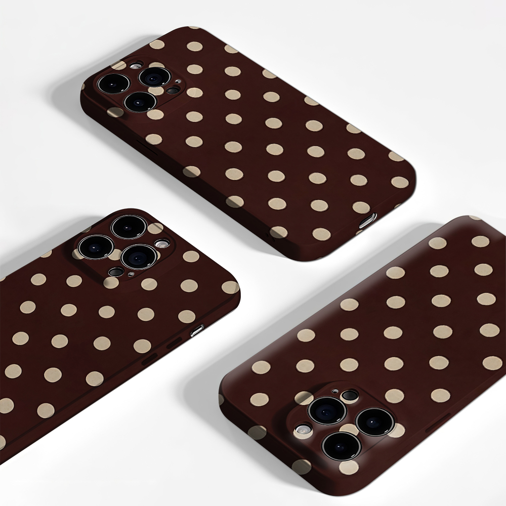 ヴィンテージポルカドットプリントのiPhoneケース（iPh - Phone Cases Vintage のレビューと価格