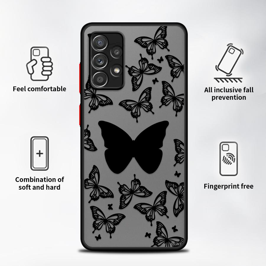 ブラックバタフライフォンカバーケース サムスンギャラクシーA - Phone Cases For Samsung A14 のレビューと価格