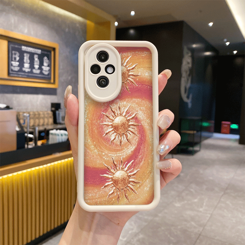 ヴィンテージ風ゴールデン星空太陽月プリントスマホケース Ho - Phone Cases Vintage のレビューと価格