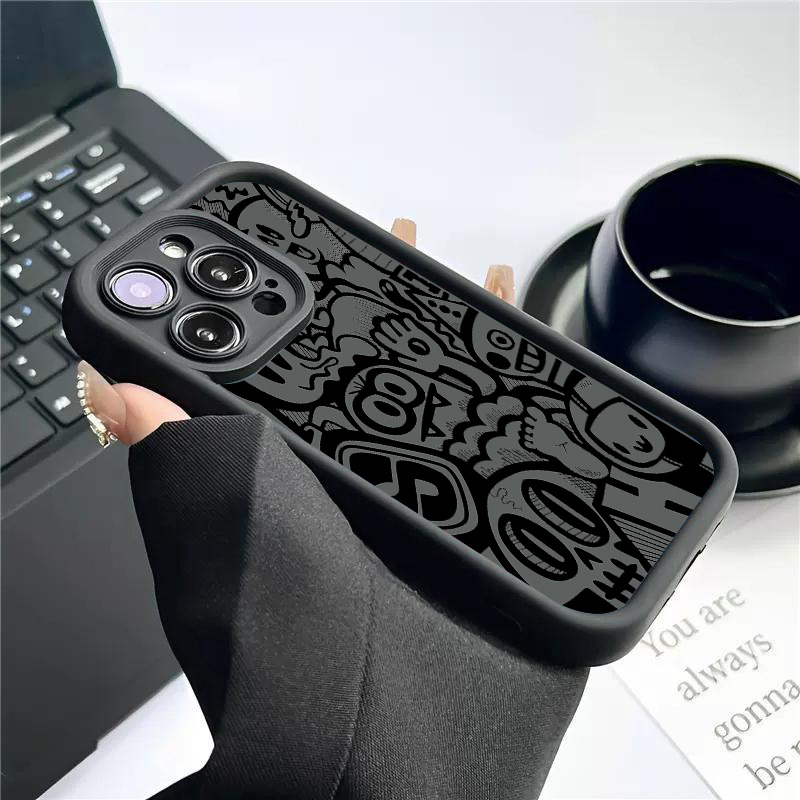 ブラックグラフィティデザインのiPhoneケース iPhon - Phone Cases Otterbox のレビューと価格