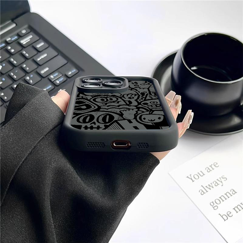ブラックグラフィティデザインのiPhoneケース iPhon - Phone Cases Otterbox のレビューと価格