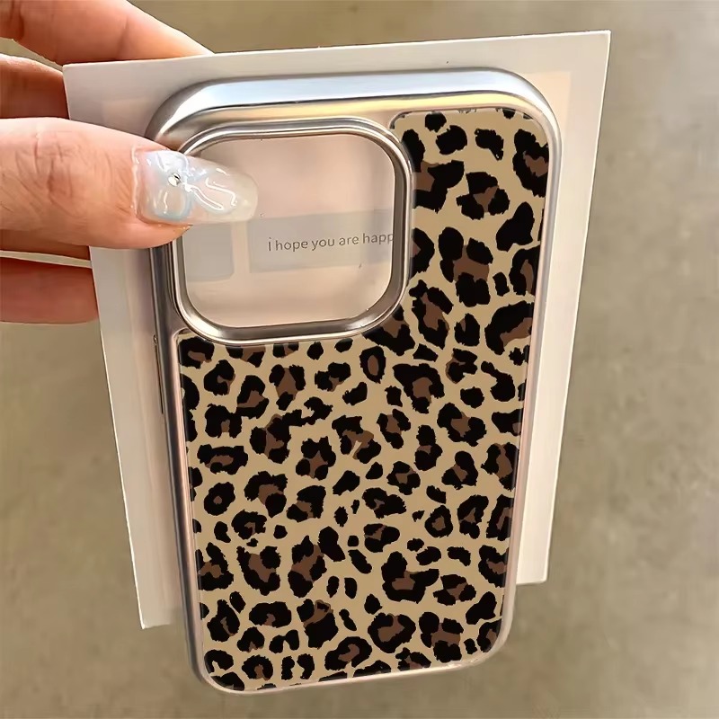 韓国風、黒と茶色のレオパード柄、iPhone Ultra 1 - Phone Cases Brown のレビューと価格