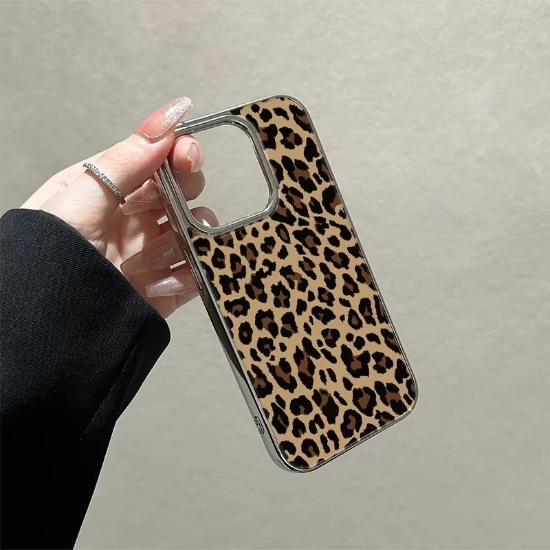 韓国風、黒と茶色のレオパード柄、iPhone Ultra 1 - Phone Cases Brown のレビューと価格