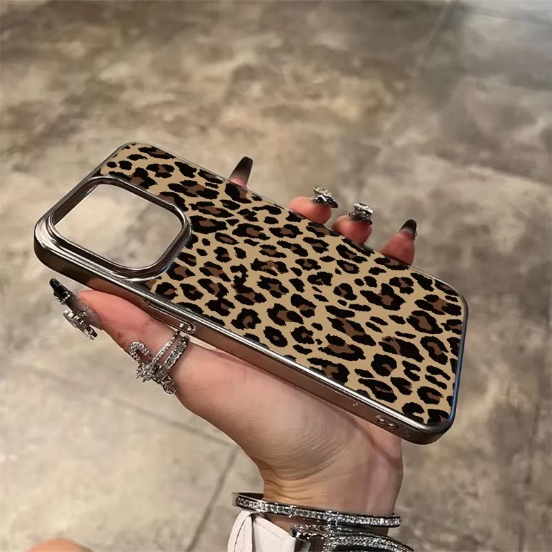 韓国風、黒と茶色のレオパード柄、iPhone Ultra 1 - Phone Cases Brown のレビューと価格