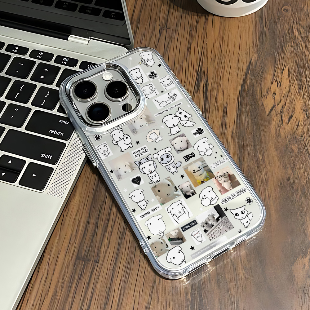 可愛い子犬グリッター付きスマホケース iPhone 17e  - Phone Cases Arc のレビューと価格