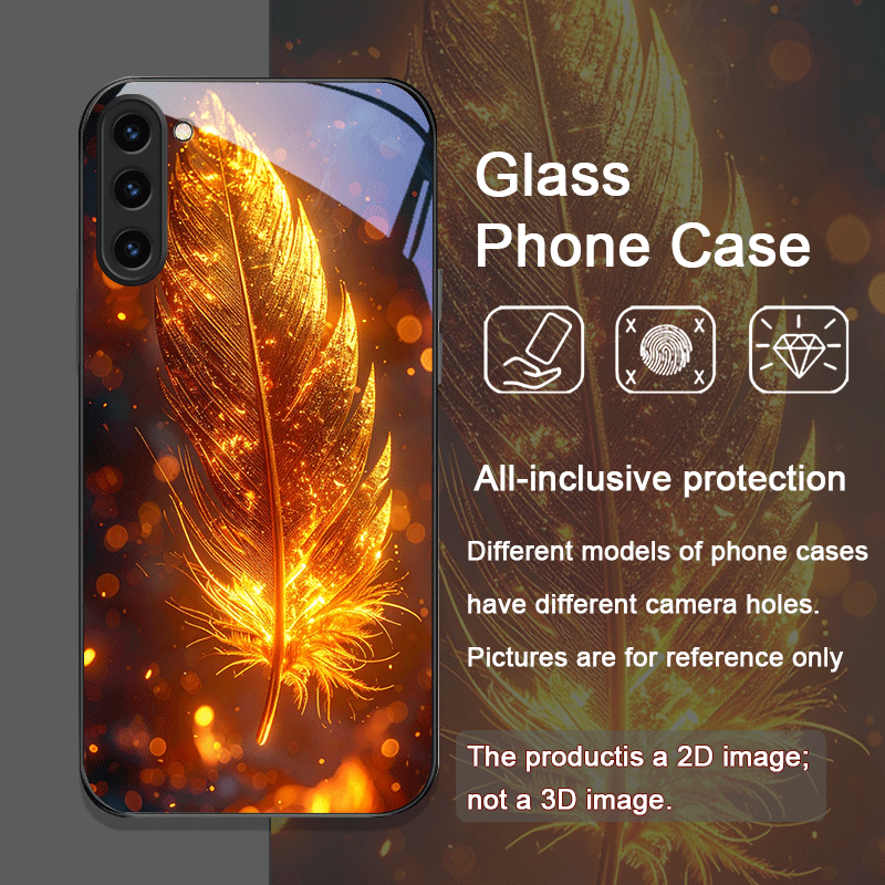 美的フェニックス火炎羽模様強化ガラス製スマホケース Sams - Phone Cases For Samsung Galaxy のレビューと価格