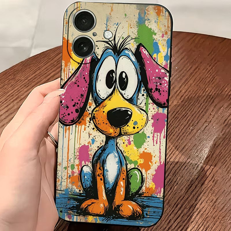 落書きカラーの子犬柄TPUスマホケース iPhone 17  - Phone Cases Otterbox のレビューと価格