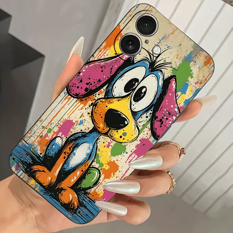 落書きカラーの子犬柄TPUスマホケース iPhone 17  - Phone Cases Otterbox のレビューと価格
