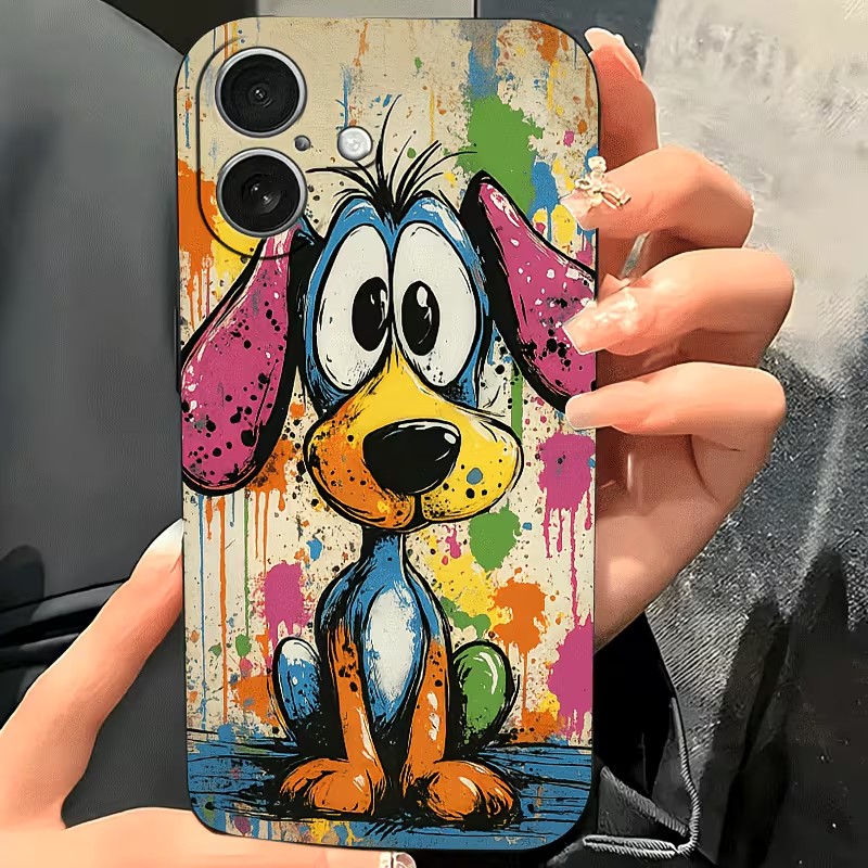 落書きカラーの子犬柄TPUスマホケース iPhone 17  - Phone Cases Otterbox のレビューと価格