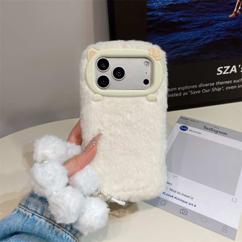 高級感のある無地のファー素材のプラッシュフォンケース iPh - Phone Cases Popular のレビューと価格