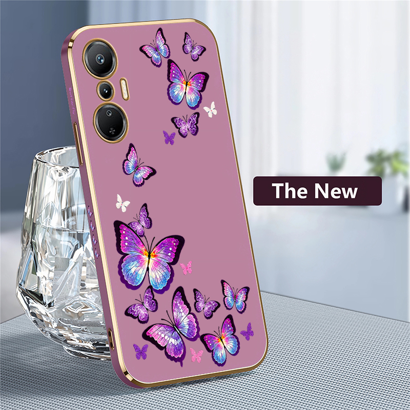 アートパープルバタフライフォンケース Infinix Hot - Phone Cases Purple のレビューと価格