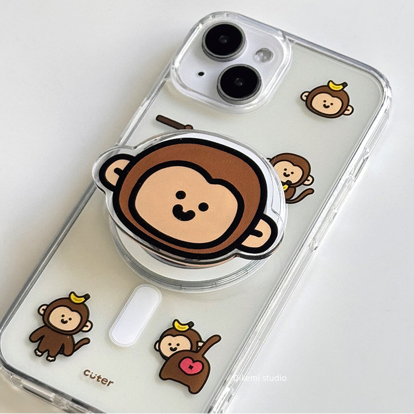 ブラウンバナナベビーモンキーY2K INS韓国風スマホケース - Phone Cases Brown のレビューと価格