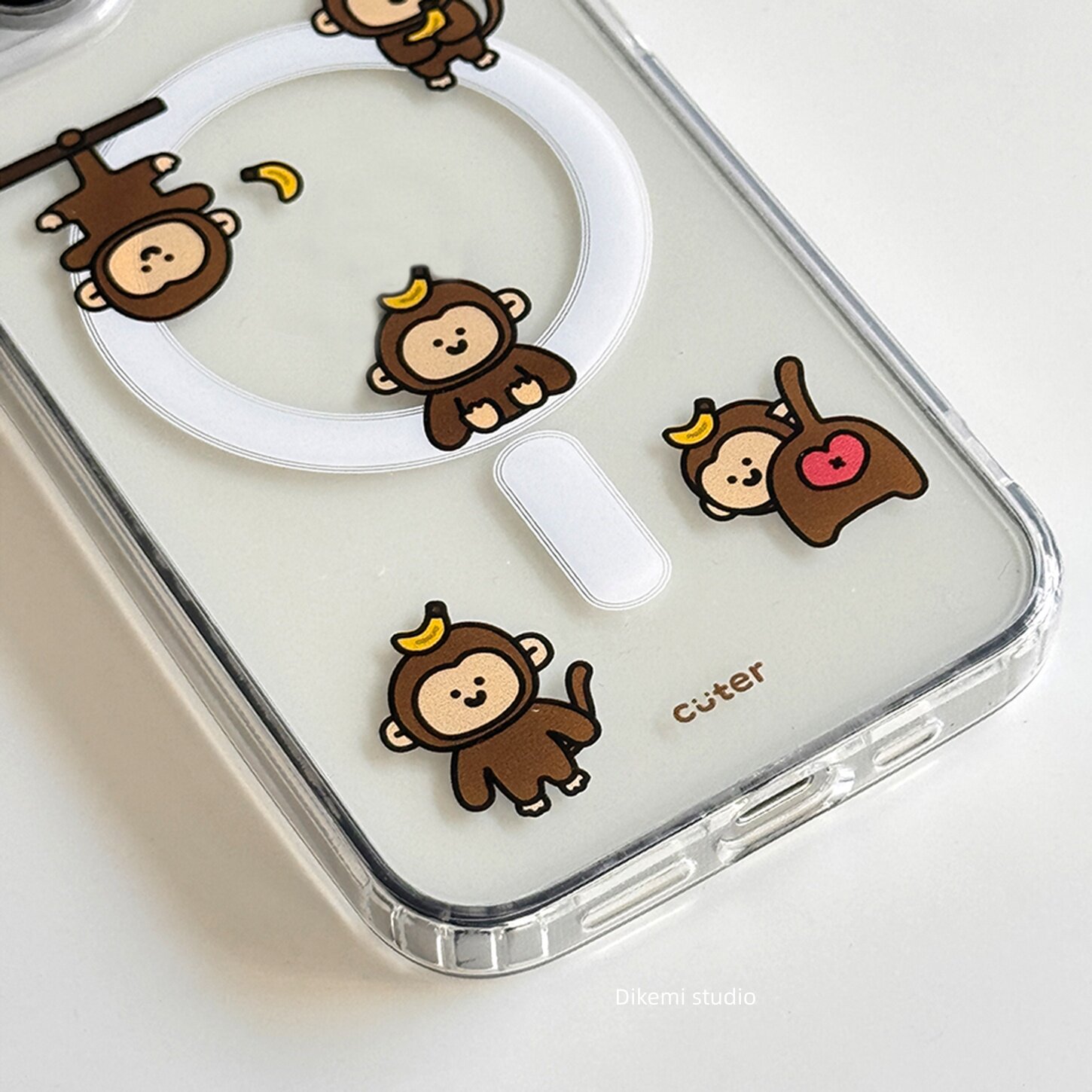 ブラウンバナナベビーモンキーY2K INS韓国風スマホケース - Phone Cases Brown のレビューと価格