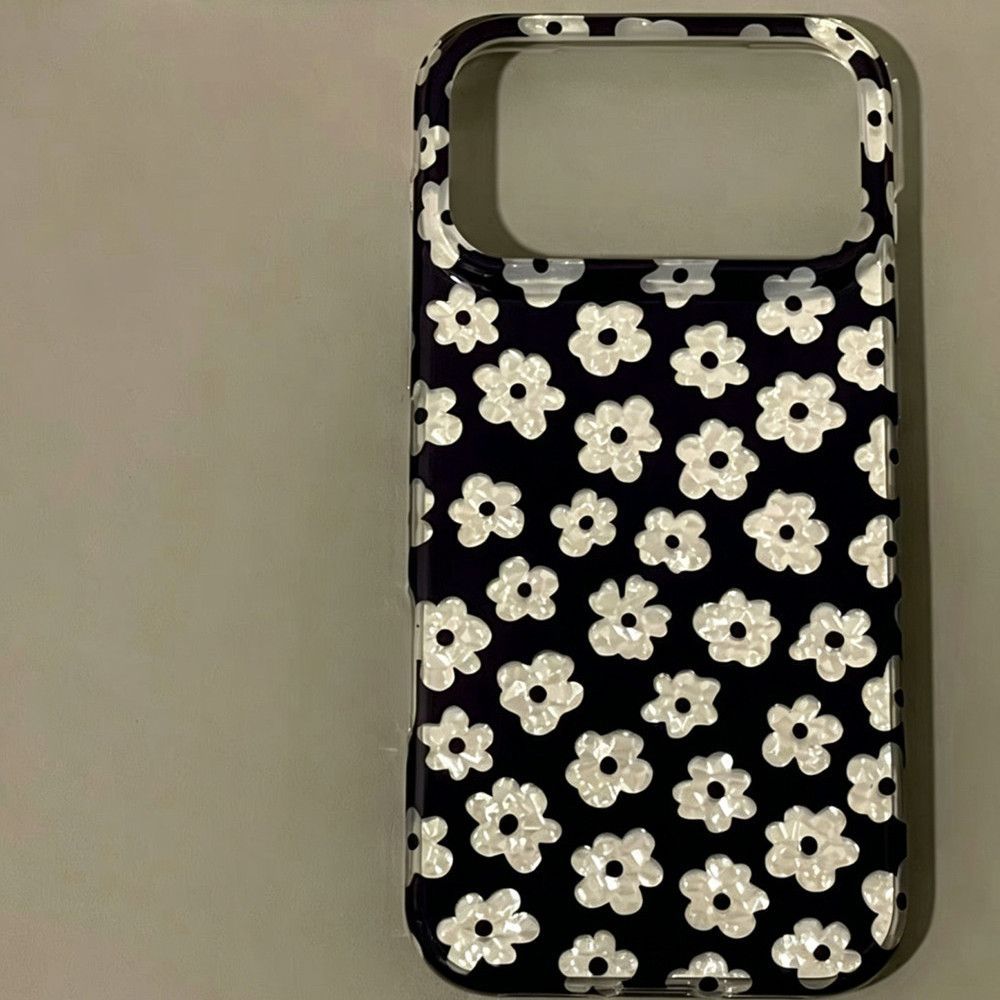 ヴィンテージ風トレンドの黒白花柄プリントiPhoneケース、 - Phone Cases Vintage のレビューと価格