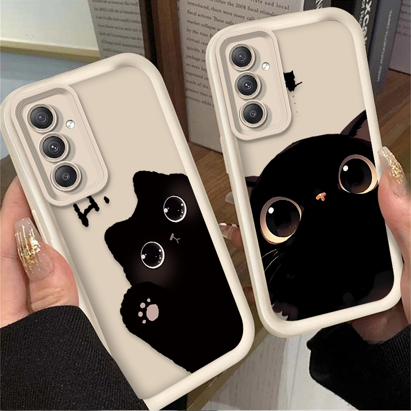 素敵な大きな目の猫のスマホケース Samsung Galax - Phone Cases For Samsung A14 のレビューと価格
