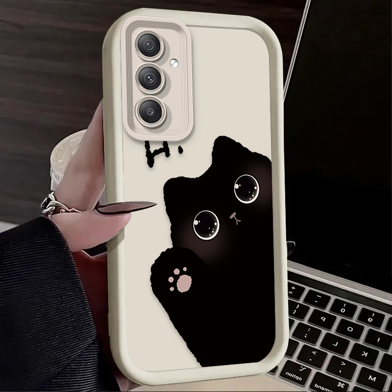 素敵な大きな目の猫のスマホケース Samsung Galax - Phone Cases For Samsung A14 のレビューと価格