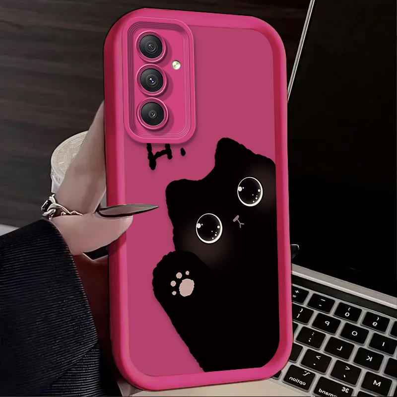 素敵な大きな目の猫のスマホケース Samsung Galax - Phone Cases For Samsung A14 のレビューと価格