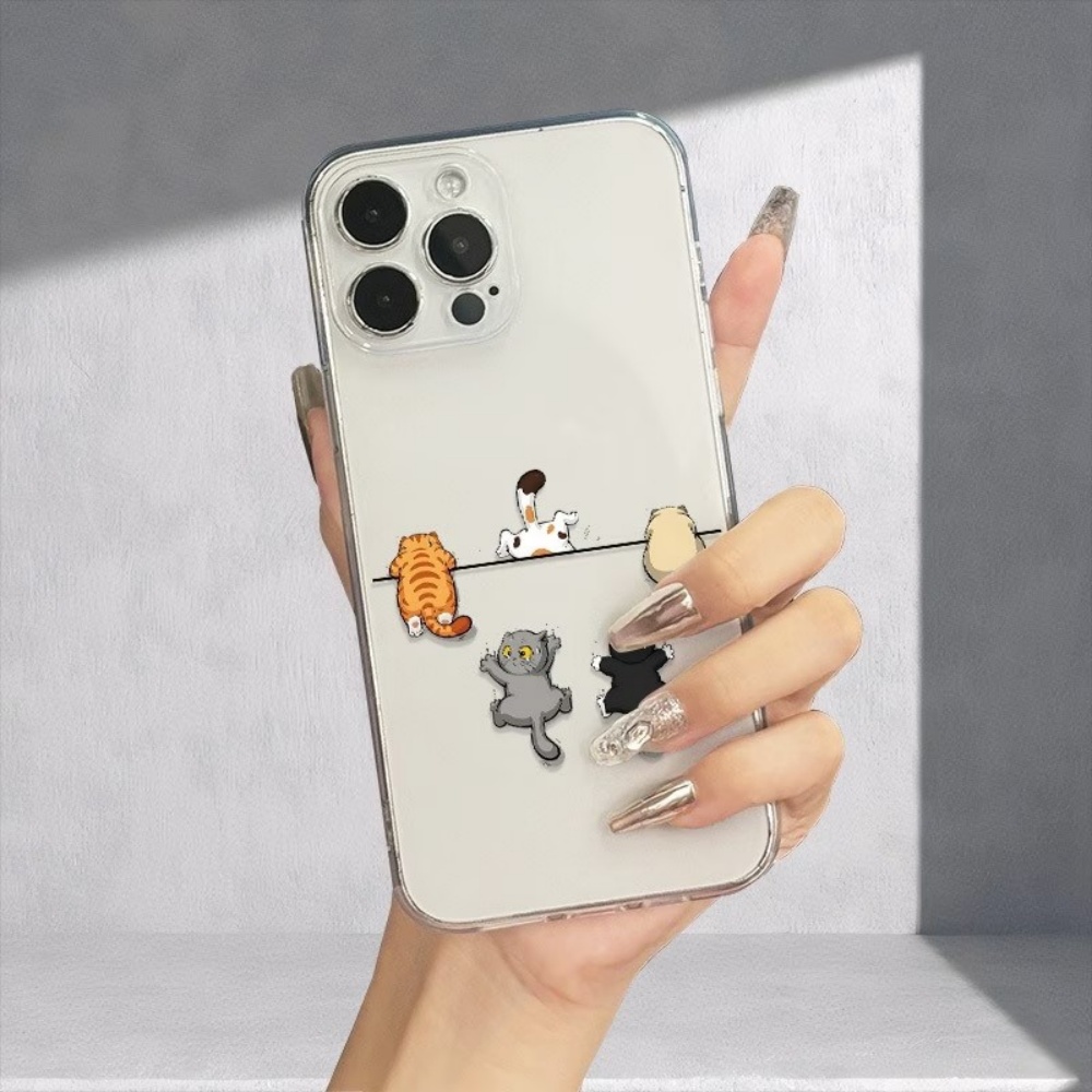 5匹のかわいい猫柄のスマホケース iPhone 11 12  - Phone Cases Cute Iphone 13 のレビューと価格