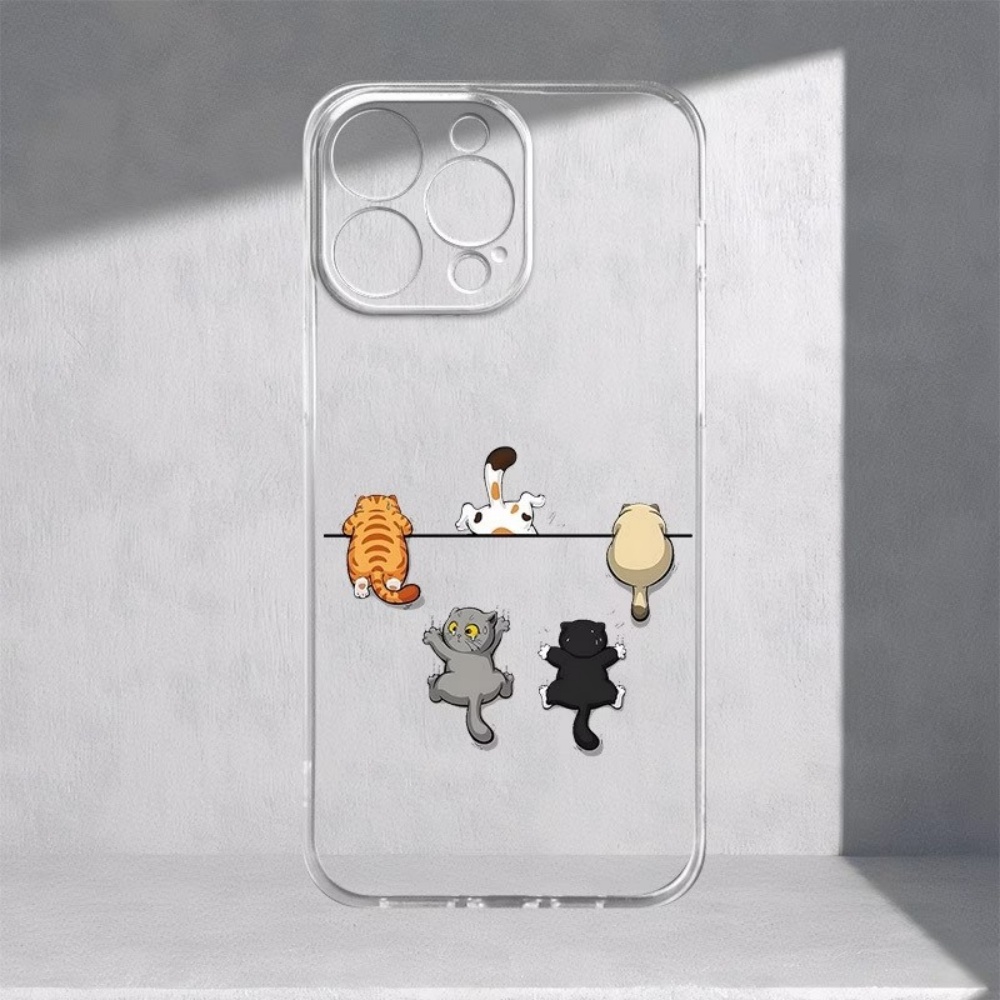 5匹のかわいい猫柄のスマホケース iPhone 11 12  - Phone Cases Cute Iphone 13 のレビューと価格