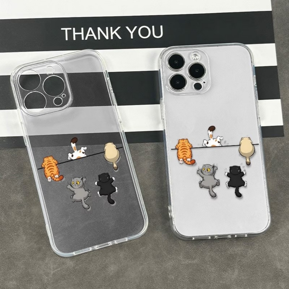 5匹のかわいい猫柄のスマホケース iPhone 11 12  - Phone Cases Cute Iphone 13 のレビューと価格