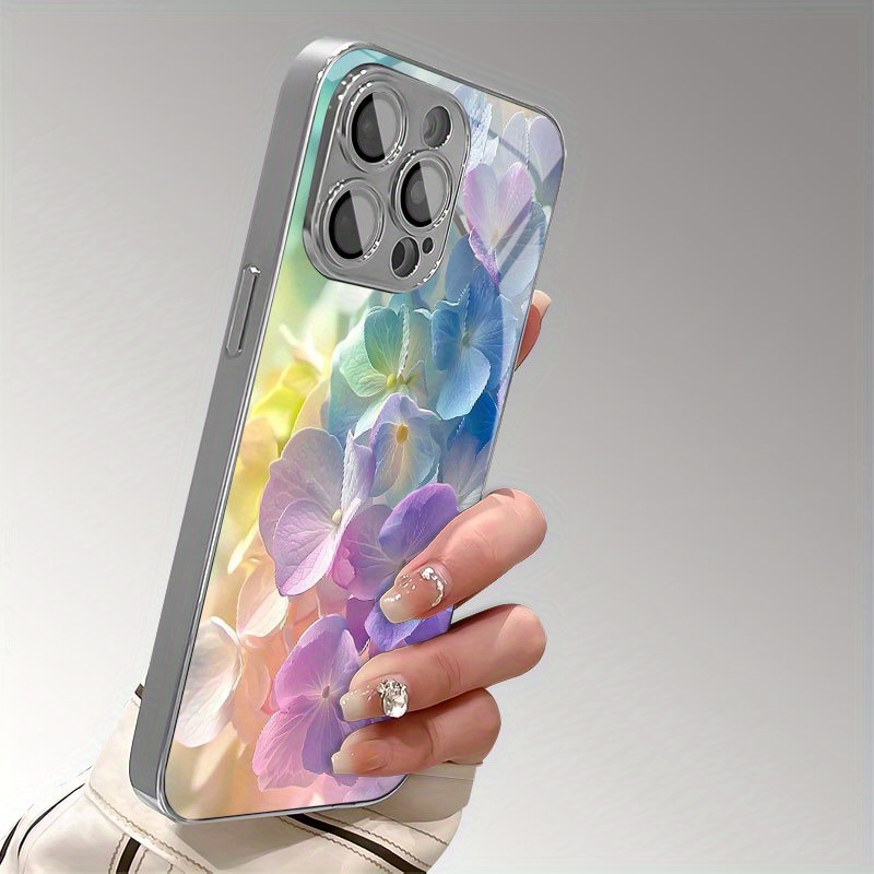 カラフルな花柄の電気メッキガラス製携帯電話ケース iPhon - Phone Cases Otterbox のレビューと価格