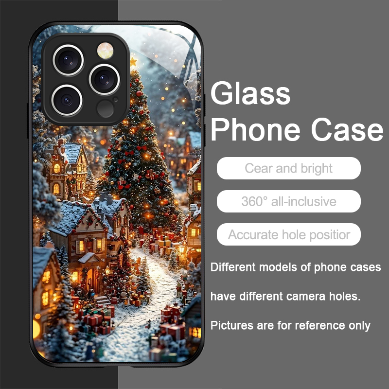 クリスマスツリー ギフト 雪景色 クリエイティブ スマホケー - Phone Cases Otterbox のレビューと価格