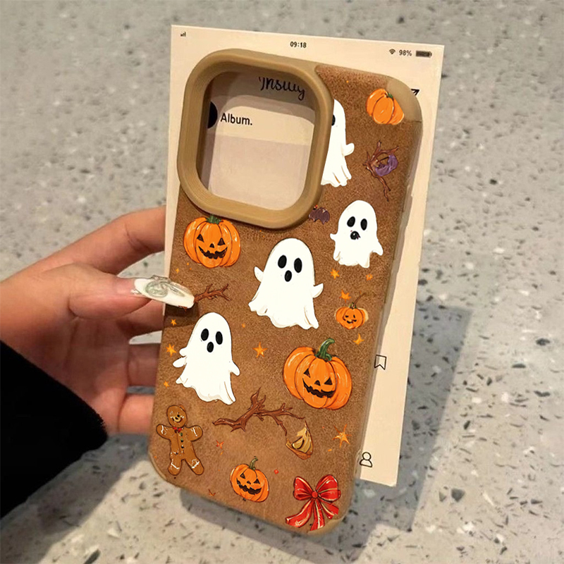 ハロウィーンのキュートなカボチャと幽霊のデザインのiPhon - Phone Cases Cute Iphone 13 のレビューと価格