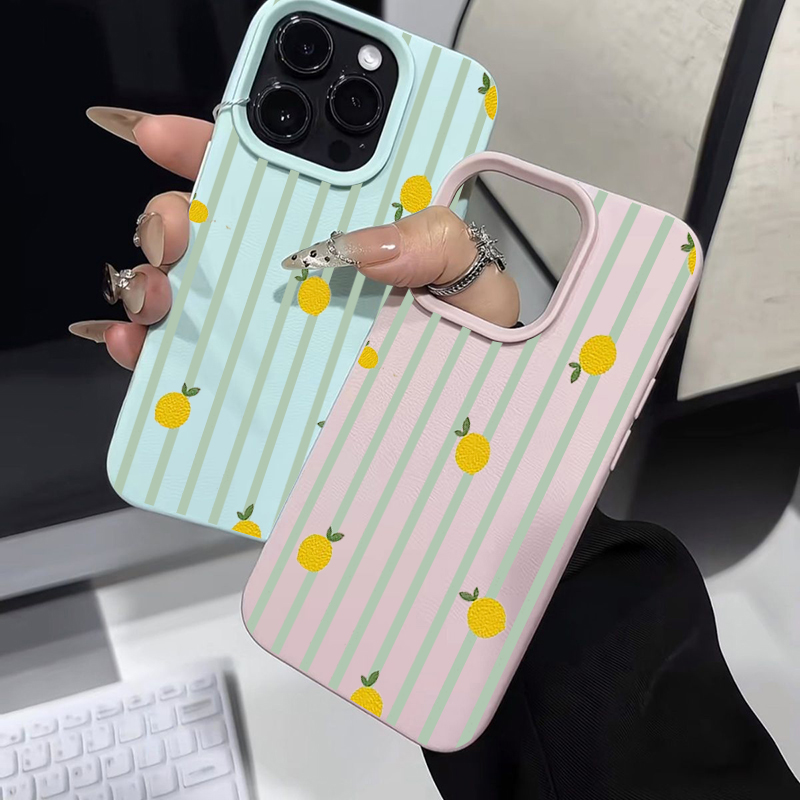 耐衝撃性のある可愛いレモン柄シリコン製iPhoneケース（i - Phone Cases Cute Iphone 13 のレビューと価格