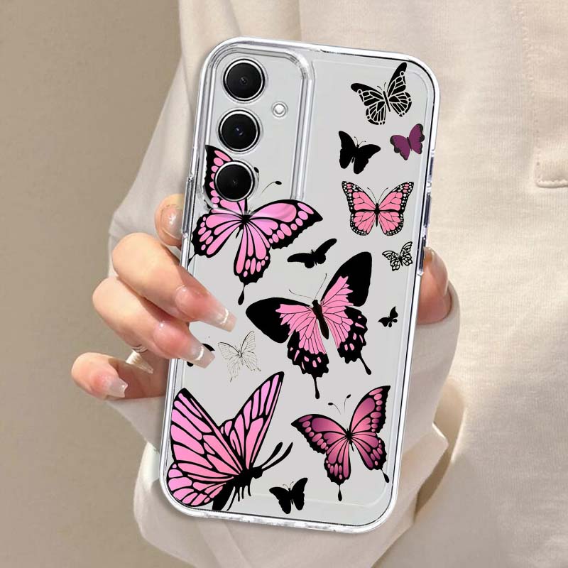 紫の蝶柄スマホケース Samsung Galaxy A73  - Phone Cases For Samsung A14 のレビューと価格