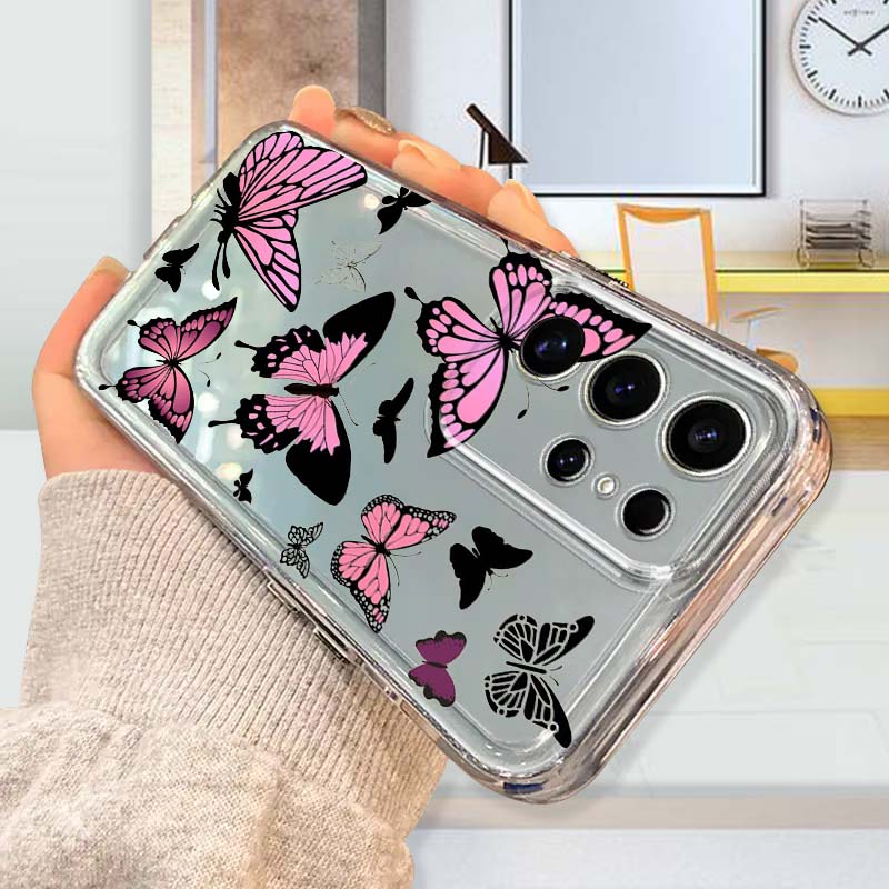 紫の蝶柄スマホケース Samsung Galaxy A73  - Phone Cases For Samsung A14 のレビューと価格