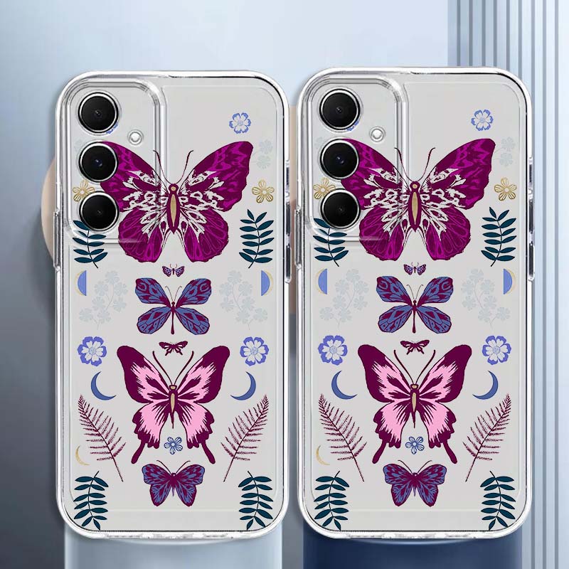 紫の蝶柄スマホケース Samsung Galaxy A73  - Phone Cases For Samsung A14 のレビューと価格