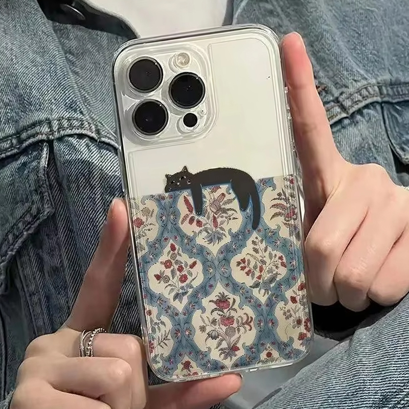 レトロな黒猫柄のヴィンテージ風スマホケース iPhone 1 - Phone Cases Vintage のレビューと価格