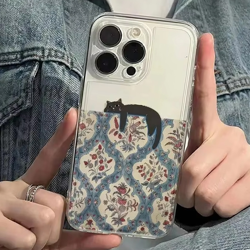 レトロな黒猫柄のヴィンテージ風スマホケース iPhone 1 - Phone Cases Vintage のレビューと価格