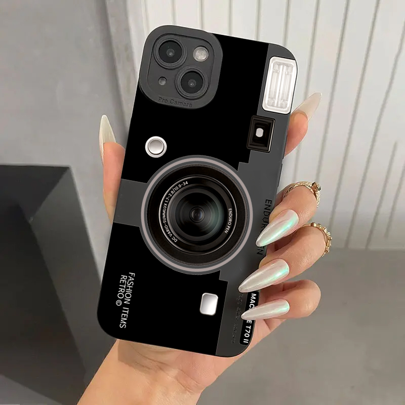 ヴィンテージカメラデザイン シリコン製ソフトTPUスマホケー - Phone Cases Vintage のレビューと価格