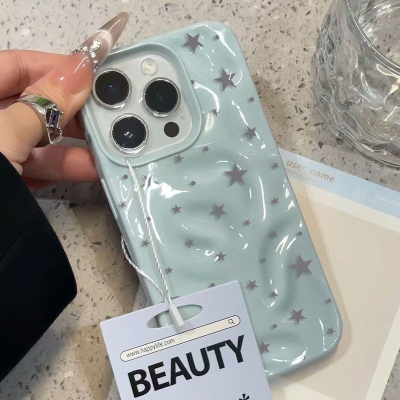 ミニマリストで可愛いスターウェーブテクスチャのiPhoneケ - Phone Cases Cute Iphone 13 のレビューと価格