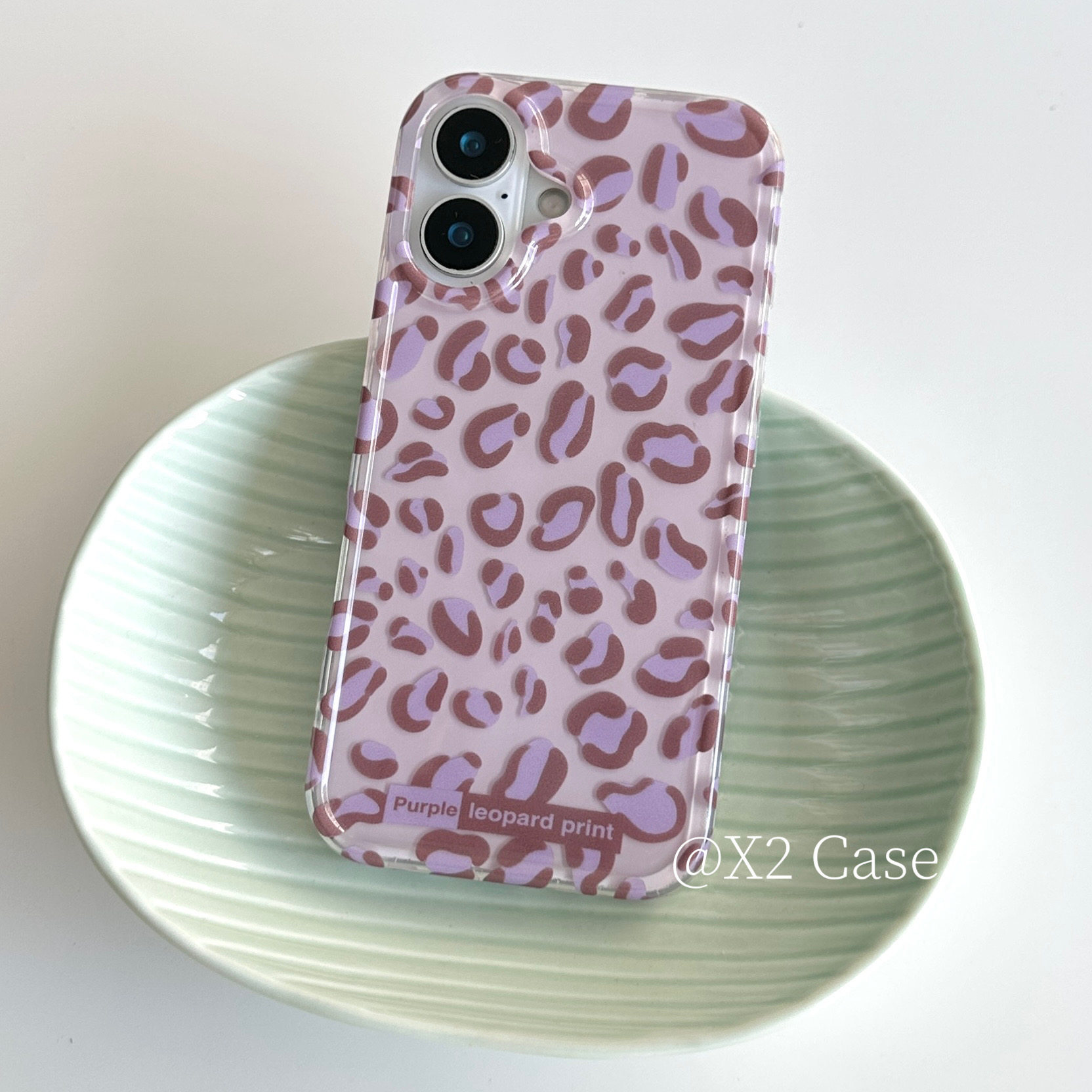 スパイシーガールスタイルのライトパープルレオパードプリントの - Phone Cases Purple のレビューと価格
